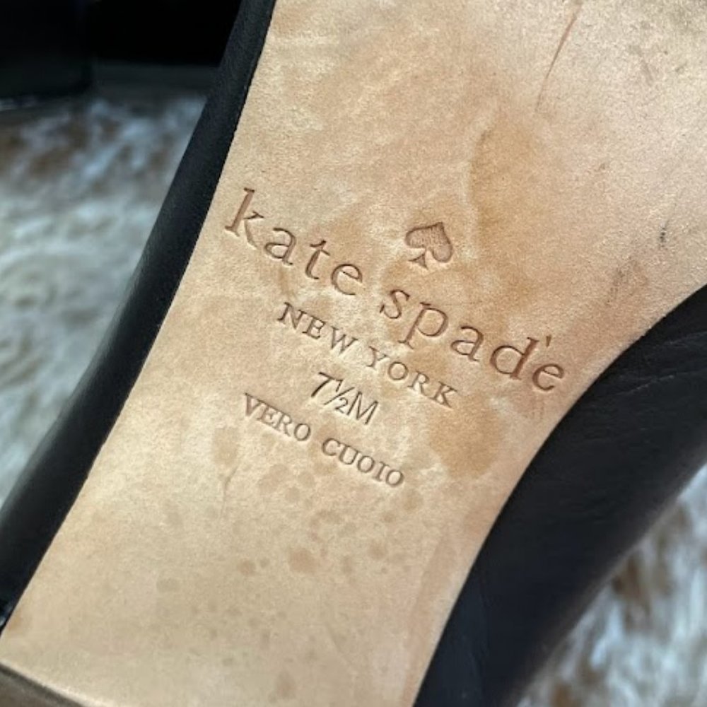 Kate Spade New York Leather Slip-On Heeled Booties - Picture 3 of 5